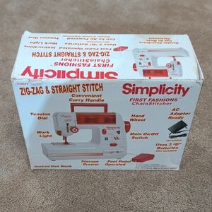 Simplicity Pink and White Sewing Beginner Machine